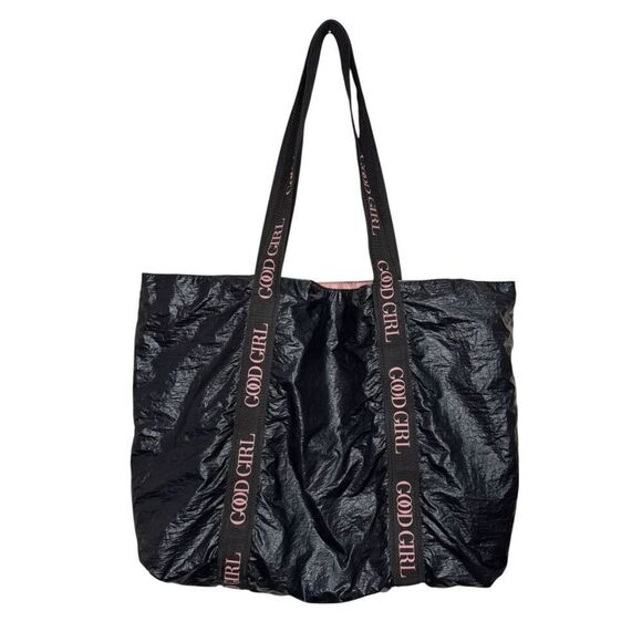 Carolina Herrera Good Girl Perfume Large Black and Pink Tote Bag - Picture 3 of 5